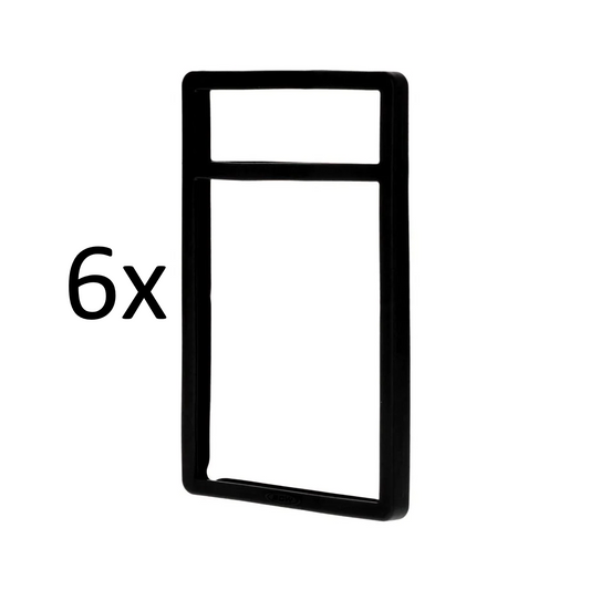 PSA Slab Bumpers (6-Pack) – Premium Black Edge Protectors for Graded Cards